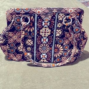 Vera Bradley Frame Bag in Canyon Brown With Magnetic Closure EUC